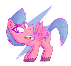 Size: 1001x930 | Tagged: safe, artist:uncrushablecoobie, firefly, pegasus, pony, solo