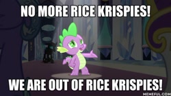 Size: 600x337 | Tagged: safe, edit, edited screencap, screencap, spike, thorax, dragon, the times they are a changeling, caption, image macro, krusty the clown, meme, the simpsons