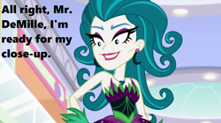 Size: 1280x718 | Tagged: safe, edit, edited screencap, screencap, juniper montage, equestria girls, mirror magic, spoiler:eqg specials, canterlot mall, juniper monstar, madness, movie quote, norma desmond, solo, sunset boulevard