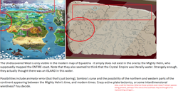 Size: 1344x686 | Tagged: safe, edit, edited screencap, screencap, uncommon bond, cropped, map, map of equestria, overanalyzing, text, theory, undiscovered west