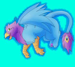 Size: 1600x1414 | Tagged: safe, artist:shadowflight1, oc, oc only, oc:gyro feather, oc:gyro tech, griffon, griffonized, species swap