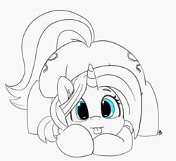 Size: 3450x3140 | Tagged: safe, artist:pabbley, lily lace, pony, adorasexy, both cutie marks, cute, dialaces, face down ass up, mlem, partial color, sexy, solo, tongue out