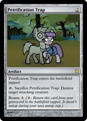 Size: 375x523 | Tagged: safe, maud pie, pony, card, female, forest, magic the gathering, mare, statue