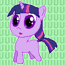 Size: 128x128 | Tagged: safe, twilight sparkle, female, filly, filly twilight sparkle, simple background, solo