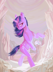 Size: 4224x5784 | Tagged: safe, artist:utauyan, twilight sparkle, pony, unicorn, absurd resolution, bipedal, female, magic, mare, solo, sphere