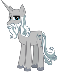 Size: 2600x3200 | Tagged: safe, artist:cheezedoodle96, star swirl the bearded, pony, unicorn, .svg available, bald, beard, facial hair, looking at you, male, missing accessory, moustache, simple background, smiling, solo, stallion, svg, transparent background, unshorn fetlocks, vector