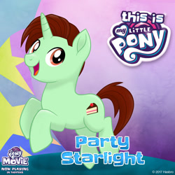 Size: 1080x1080 | Tagged: safe, oc, oc only, oc:party starlight, unicorn, my little pony: the movie, male, mlp movie pony maker, solo, stallion