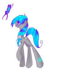 Size: 1612x2120 | Tagged: safe, artist:nihhal, oc, oc only, butterfly, earth pony, pony, simple background, solo, transparent background