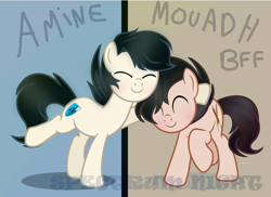 Size: 2325x1689 | Tagged: safe, artist:spectrumnightyt, earth pony, pony, hug, male, ponified, stallion