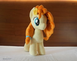 Size: 3836x3064 | Tagged: safe, artist:egalgay, pear butter, pony, the perfect pear, handmade, irl, photo, plushie