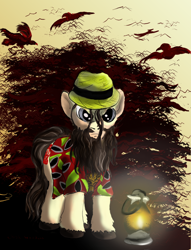 Size: 1358x1776 | Tagged: safe, artist:thesouthernnerd, pony, bray wyatt, crossover, ponified, wrestling, wwe