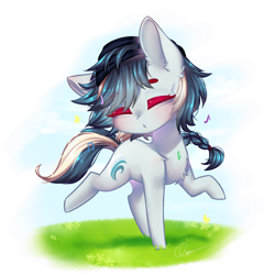 Size: 2000x2000 | Tagged: safe, artist:zukiq314, oc, oc only, earth pony, pony, chibi, gift art, simple background, solo, transparent background