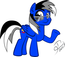 Size: 1033x906 | Tagged: safe, artist:brayant9, oc, oc only, oc:cutter knife, pegasus, pony, glasses, solo