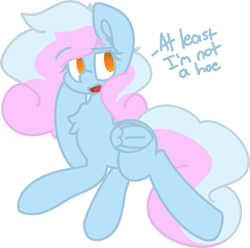 Size: 1361x1351 | Tagged: safe, artist:moonydusk, oc, oc only, oc:astral knight, pegasus, pony, chest fluff, dialogue, female, open mouth, simple background, solo, transparent background