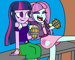 Size: 1024x818 | Tagged: safe, artist:enderboy1908, sunny flare, twilight sparkle, equestria girls, alternate universe