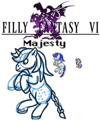 Size: 244x294 | Tagged: safe, artist:rydelfox, majesty, g1, filly fantasy vi, pixel art, sprite