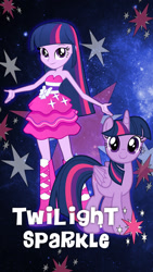 Size: 1080x1920 | Tagged: safe, artist:xxmaxterxx, twilight sparkle, twilight sparkle (alicorn), alicorn, equestria girls, boots, fall formal outfits, high heel boots, human ponidox, self ponidox, twilight ball dress