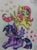 Size: 834x1115 | Tagged: safe, artist:shelby100, fluttershy, twilight sparkle, twilight sparkle (alicorn), alicorn, pegasus, pony, duo, female, lesbian, shipping, traditional art, twishy