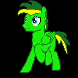 Size: 350x350 | Tagged: safe, artist:didgereethebrony, oc, oc only, oc:didgeree, pegasus, pony, black background, simple background, solo, vector, wings