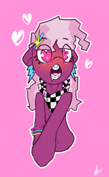 Size: 3013x4848 | Tagged: safe, artist:neoncel, cheerilee, earth pony, pony, 80s, 80s cheerilee, ahegao, drool, heart eyes, open mouth, solo, wingding eyes