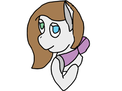 Size: 1600x1200 | Tagged: source needed, safe, artist:speckles, oc, oc only, oc:speckles, earth pony, pony, bow, bust, heterochromia, simple background, smiling, solo, transparent background