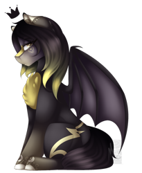 Size: 1024x1247 | Tagged: safe, artist:mauuwde, oc, oc only, bat pony, pony, female, mare, simple background, solo, transparent background, unnamed oc