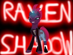 Size: 1024x768 | Tagged: safe, artist:skulluigi, tempest shadow, my little pony: the movie, ecw, pro wrestling, raven (wrestler)