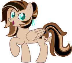 Size: 3422x3000 | Tagged: safe, artist:bigmk, oc, oc only, oc:chocolate, pegasus, pony, female, high res, mare, raised hoof, raised leg, simple background, solo, transparent background