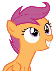 Size: 3000x3864 | Tagged: safe, artist:sollace, scootaloo, pony, parental glideance, .svg available, cute, cutealoo, simple background, smiling, solo, transparent background, vector