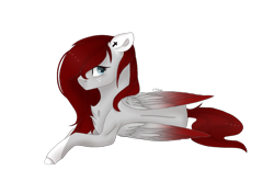 Size: 960x675 | Tagged: safe, artist:tinatina-8, oc, oc only, oc:shira, pegasus, pony, female, mare, prone, simple background, solo, transparent background