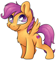 Size: 2821x3019 | Tagged: safe, artist:cutepencilcase, scootaloo, pegasus, pony, cute, cutealoo, female, filly, simple background, solo, the cmc's cutie marks, tiny ponies, transparent background