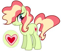 Size: 669x566 | Tagged: safe, artist:zomnicsadopt, oc, oc only, earth pony, pony, female, magical lesbian spawn, mare, offspring, parent:tree hugger, parent:vapor trail, parents:vaporhugger, solo