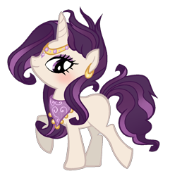 Size: 1032x1072 | Tagged: safe, artist:6figersloverever, oc, oc only, oc:macadamia, pony, unicorn, female, magical lesbian spawn, mare, neckerchief, offspring, parent:rarity, parent:saffron masala, parents:raffron, simple background, solo, transparent background