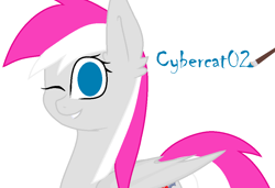 Size: 997x683 | Tagged: safe, artist:cybercat02, derpibooru import, cybercat02, heart bit, my little pony