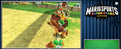 Size: 855x350 | Tagged: safe, screencap, horse, 3ds, baby luigi, barely pony related, bowser, cutie mark, luigi, mario, mario sports superstars, yoshi