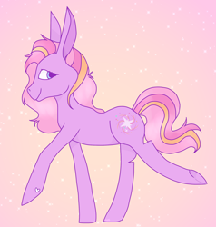 Size: 2214x2326 | Tagged: safe, artist:php29, derpibooru exclusive, twinkle twirl, earth pony, pony, g3, dancing, gradient background, looking back, solo, underhoof