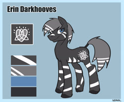 Size: 5351x4402 | Tagged: safe, artist:neoncel, oc, oc only, oc:erin darkhooves, zebra, absurd resolution, reference sheet, solo, zebra oc