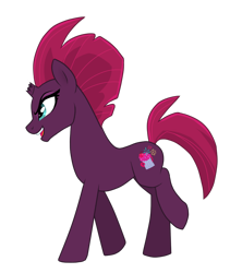 Size: 698x826 | Tagged: safe, artist:f2u-mlp-vectors, fizzlepop berrytwist, tempest shadow, pony, my little pony: the movie, broken horn, cutie mark, female, mare, open mouth, raised hoof, simple background, solo, transparent background, vector