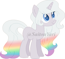 Size: 416x380 | Tagged: safe, artist:t-aroutachiikun, oc, oc only, pony, unicorn, female, mare, simple background, solo, transparent background, watermark