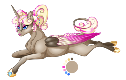 Size: 1125x714 | Tagged: safe, artist:bijutsuyoukai, oc, oc only, oc:hinterland amore, alicorn, pony, colored wings, colored wingtips, female, mare, multicolored wings, offspring, parent:burnt oak, parent:princess cadance, prone, simple background, solo, transparent background