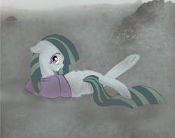 Size: 1374x1080 | Tagged: safe, artist:rupony, marble pie, both cutie marks, clothes, draw me like one of your french girls, solo, sweater