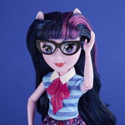 Size: 1500x1500 | Tagged: safe, sci-twi, twilight sparkle, better together, equestria girls, clothes, doll, glasses, irl, merchandise, photo, ponied up, skirt, toy