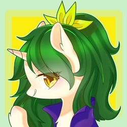 Size: 1500x1500 | Tagged: safe, artist:leafywind, oc, oc only, pony, unicorn, bust, female, mare, portrait, solo