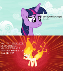 Size: 1280x1440 | Tagged: safe, edit, edited screencap, screencap, twilight sparkle, fame and misfortune, feeling pinkie keen, angry, censored vulgarity, grawlixes, rapidash twilight, text