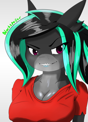 Size: 1080x1500 | Tagged: safe, artist:blackspoiler, oc, oc only, oc:vortex, anthro, original species, shark pony