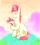 Size: 1877x2067 | Tagged: safe, artist:maran-zelde, apple bloom, bright mac, pony, adorabloom, baby, baby apple bloom, baby pony, brightabetes, cowboy hat, cute, duo, duo male and female, father and child, father and daughter, female, hat, male, parent and child, sitting, stetson, traditional art