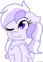 Size: 1928x2822 | Tagged: safe, artist:moonlightdisney5, oc, oc only, oc:starstorm slumber, pegasus, pony, female, mare, one eye closed, simple background, solo, transparent background, wink