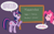 Size: 800x495 | Tagged: safe, artist:starlight-gaze, pinkie pie, twilight sparkle, earth pony, pony, chalkboard, comic, dialogue, hippocrates, smiling