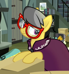 Size: 446x480 | Tagged: safe, screencap, a.k. yearling, daring do, daring done?, cute, glasses, solo