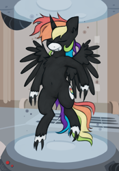 Size: 1435x2058 | Tagged: safe, artist:marsminer, oc, oc only, oc:rainbow heart, alicorn, alicorn oc, male, solo